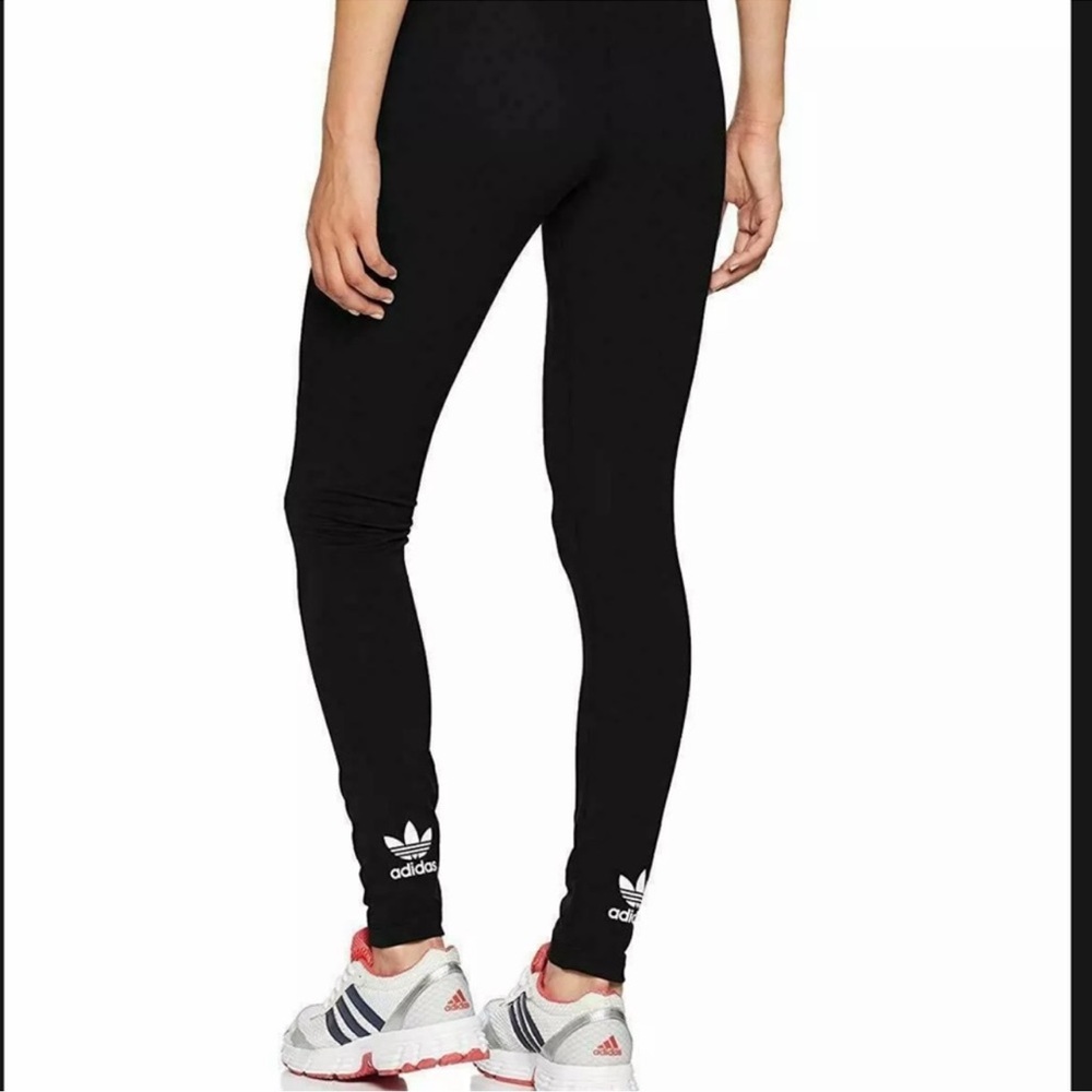 Adidas Originals Trefoil Leggings Tights. Black and White Small